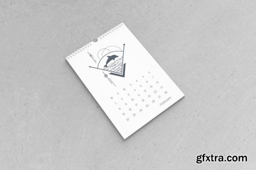 Wall Calendar Mockup