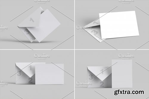 CreativeMarket - Greeting Card Mockup - 6 views 6684024