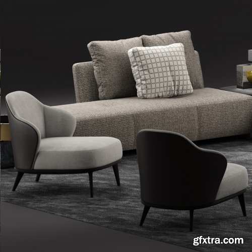 minotti lounge seymour sofa