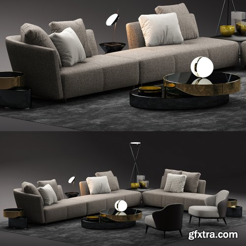 minotti lounge seymour sofa