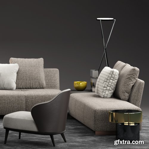 minotti lounge seymour sofa