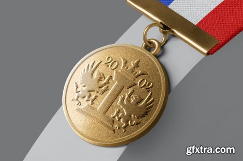 Embossed Medal Logo Mockup