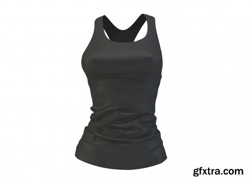 Black Woman 's Sport tank top mockup