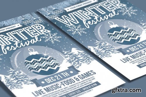 Winter Festival Flyer Template