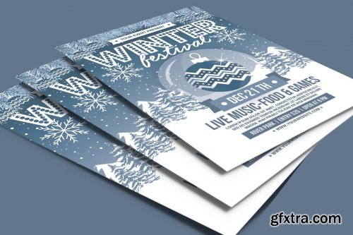 Winter Festival Flyer Template