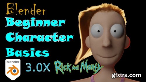  Blender Beginner Character Basics: Stylized Characters with Realistic Hair