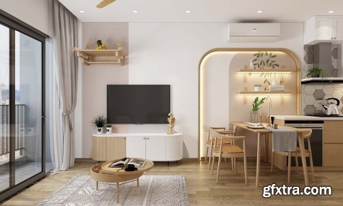 Livingroom Interior by Gem Tran