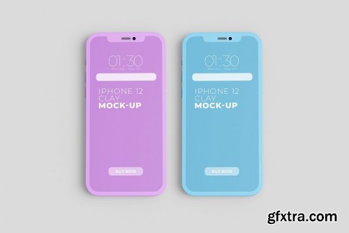 IPhone 12 Clay Mockup