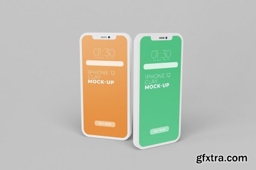 IPhone 12 Clay Mockup