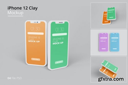 IPhone 12 Clay Mockup