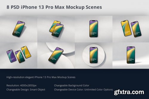 Phone 13 Pro Max Mockup Scenes