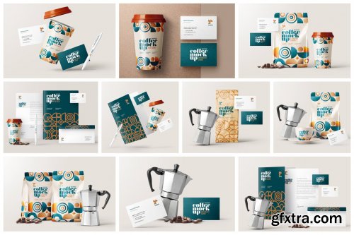 CreativeMarket - Coffee Branding Mockup Bundle 6627422