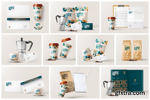 CreativeMarket - Coffee Branding Mockup Bundle 6627422