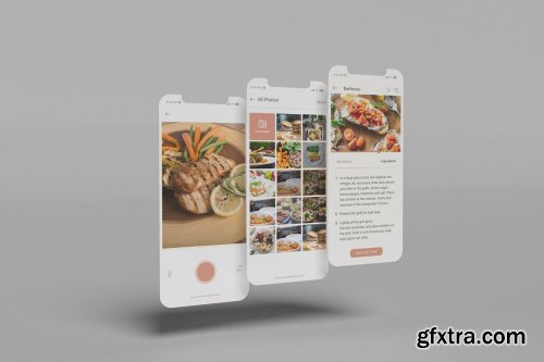 Mobile App Screens Mockup