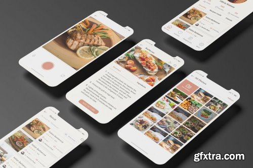 Mobile App Screens Mockup