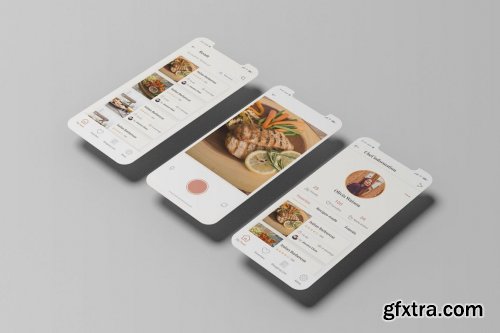 Mobile App Screens Mockup