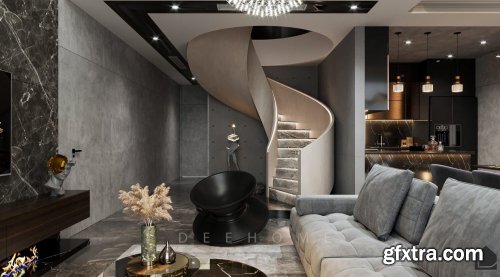 Living Room Interior Model Download by LuuAnh Van