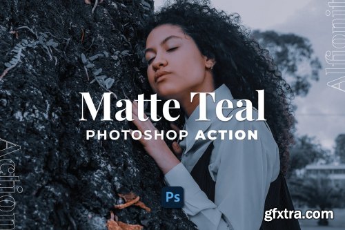 Matte Teal Photoshop Action