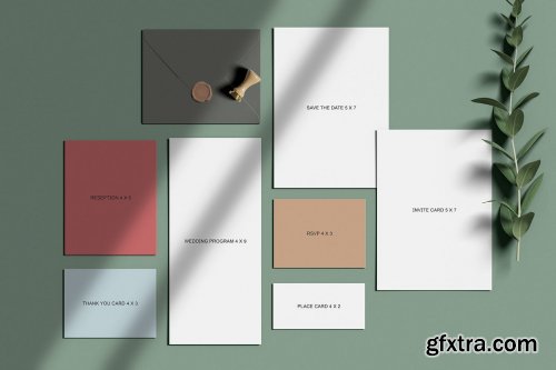 Wedding Invitation Suit Mockups