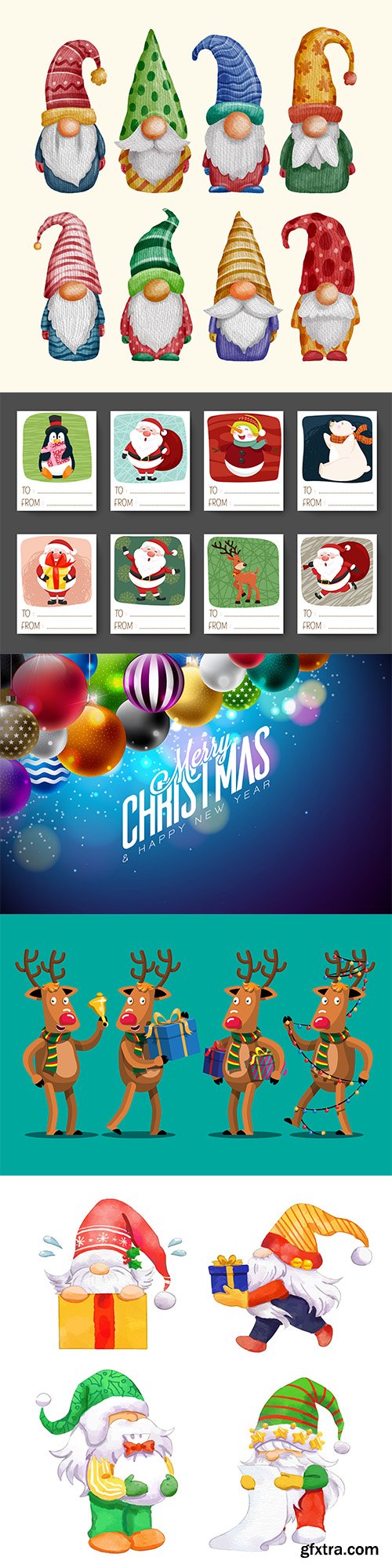 Christmas winter vector collection vol 7