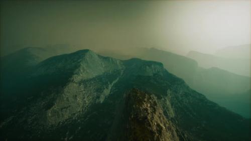 Videohive - Deep Fog in Mountain of Afghanistan at Night - 35023834 - 35023834