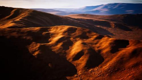 Videohive - Aerial View of Red Desert with Sand Dune - 35024000 - 35024000