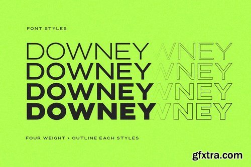 Downey - Powerful Wide Sans