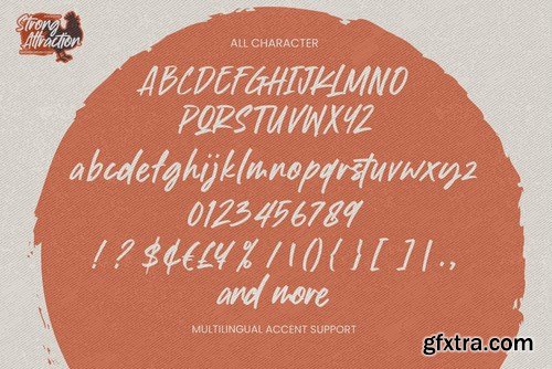 Strong Attraction - Modern Brush Font