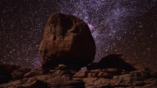 Videohive - Milky Way Over Bryce Canyon National Park of Utah - 35029898 - 35029898