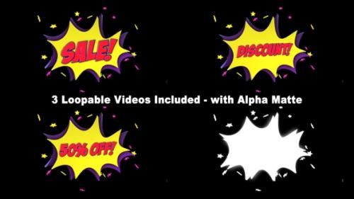 Videohive - Sales Comic Package, Loopable - 34974830 - 34974830