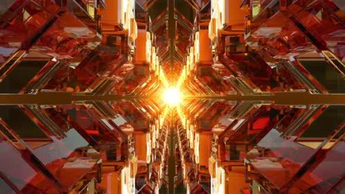 Videohive - Orange Tunnel Background - 34975124 - 34975124