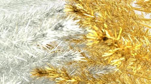 Videohive - Silver And Gold Christmas Trees - 34975163 - 34975163