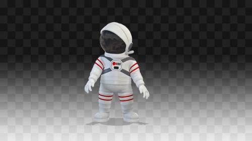 Videohive - Cosmonaut Looking Around - 34976008 - 34976008