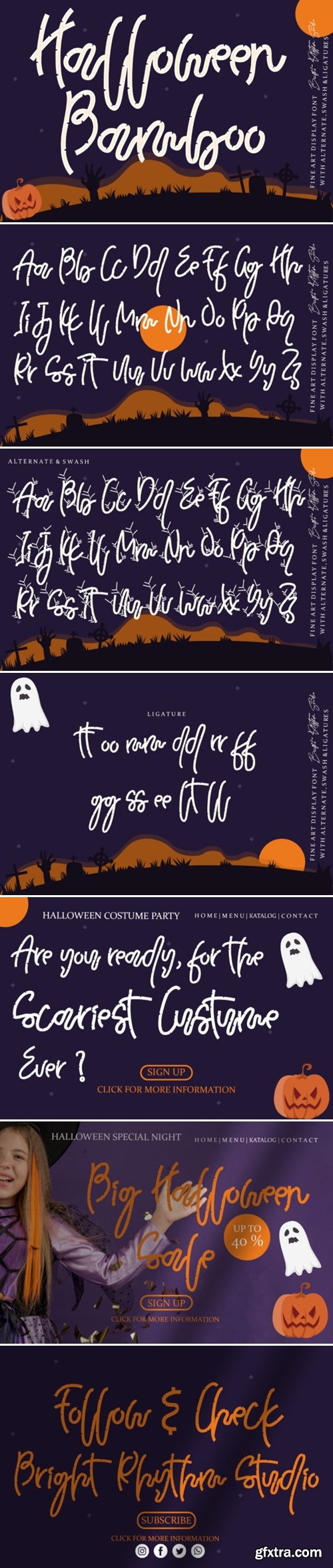 Halloween Bamboo Font