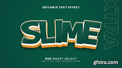 Slime editable text effect psd