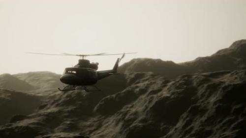 Videohive - Slow Motion United States Military Helicopter in Vietnam - 34991824 - 34991824