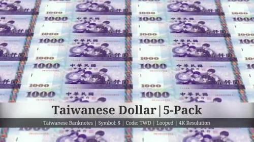 Videohive - Taiwanese Dollar | Taiwan Currency - 5 Pack | 4K Resolution | Looped - 34992158 - 34992158