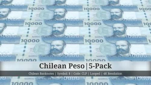 Videohive - Chilean Peso | Chile Currency - 5 Pack | 4K Resolution | Looped - 34992161 - 34992161