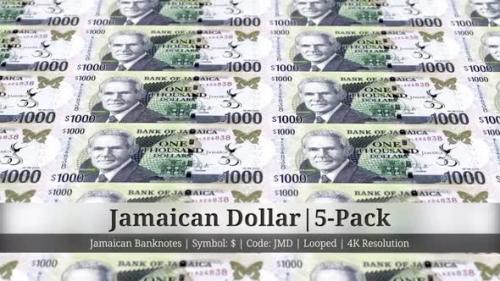 Videohive - Jamaican Dollar | Jamaica Currency - 5 Pack | 4K Resolution | Looped - 34992236 - 34992236