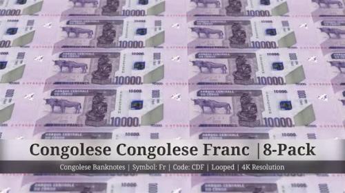 Videohive - Congolese Congolese Franc | Congo, Democratic Republic of the Currency - 8 Pack | 4K | Looped - 34992237 - 34992237