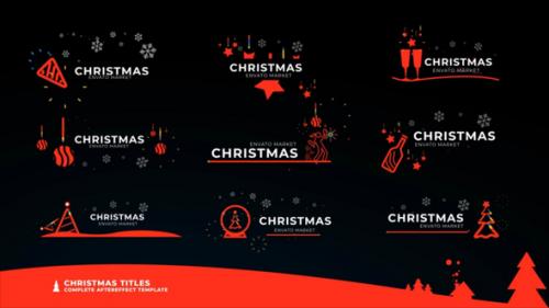 Videohive - Christmas Icon Titles - 34939288 - 34939288