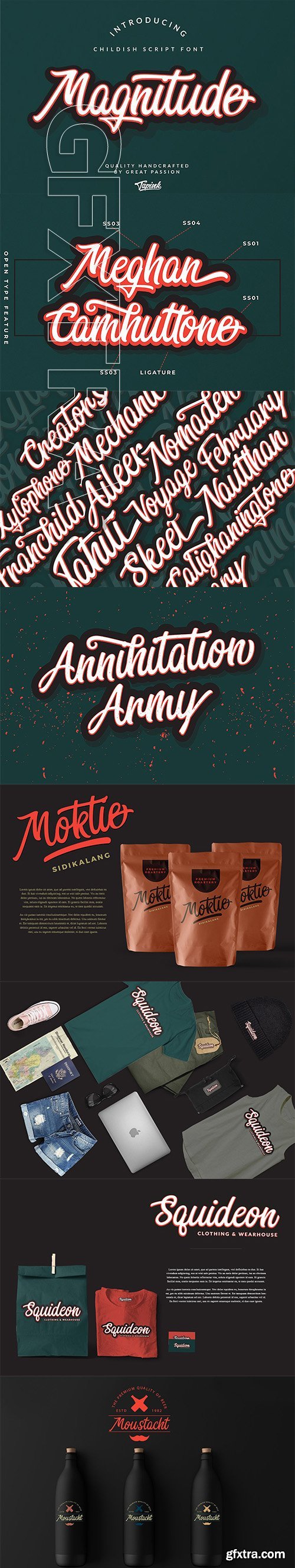 Magnitude Script Font