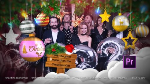 Videohive - Christmas Balls Slideshow Opener Mogrt - 34963440 - 34963440