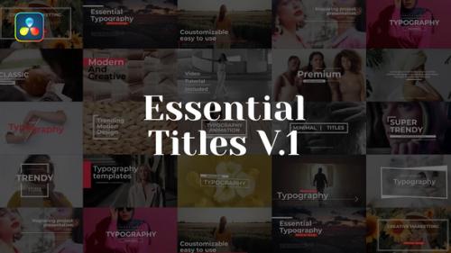 Videohive - Essential Titles V.1 - 34974106 - 34974106