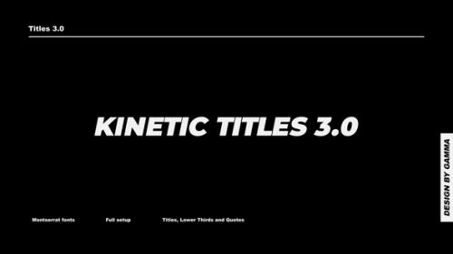 Videohive - Kinetic Titles 3.0 | DaVinci Resolve - 34974889 - 34974889