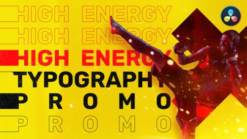 Videohive - Energy Typography Promo | For DaVinci Resolve - 34987014 - 34987014