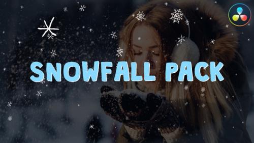 Videohive - Snowfall Pack | DaVinci Resolve - 34988681 - 34988681