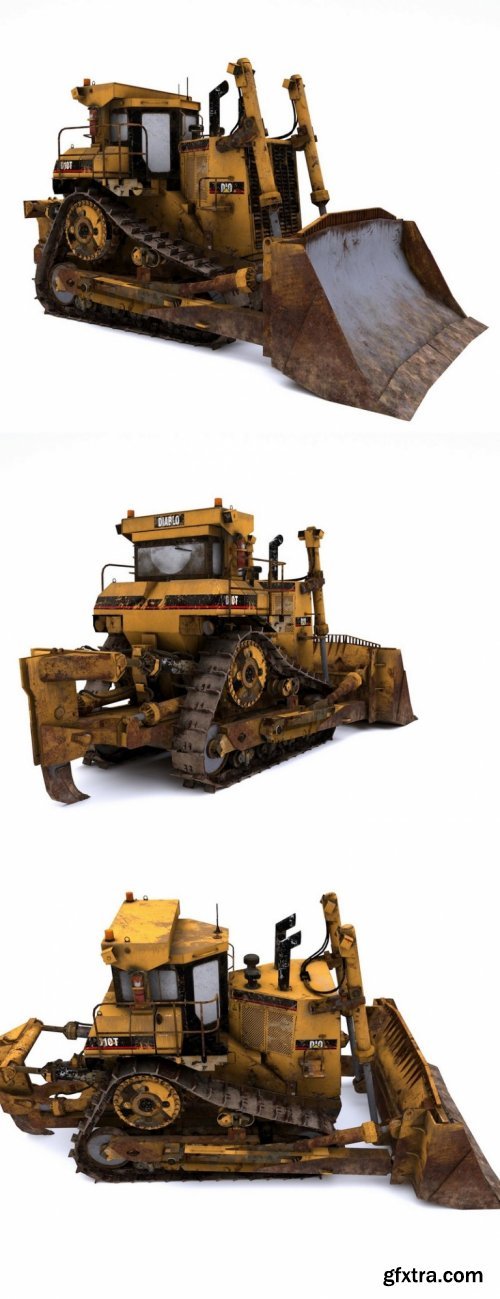 Heavy Bulldozer 3D Model