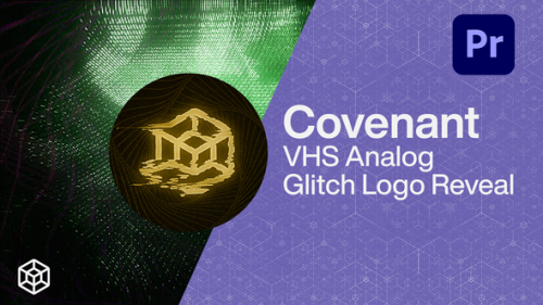Videohive - Covenant - VHS Analog Glitch Logo Reveal - 35014819 - 35014819