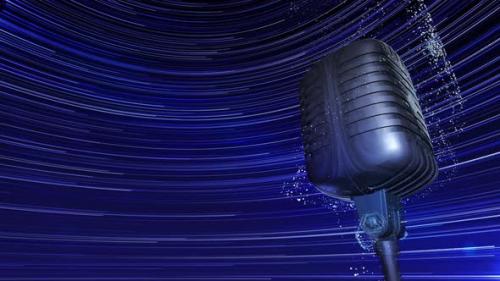 Videohive - Silver Microphone Background - 31230975 - 31230975